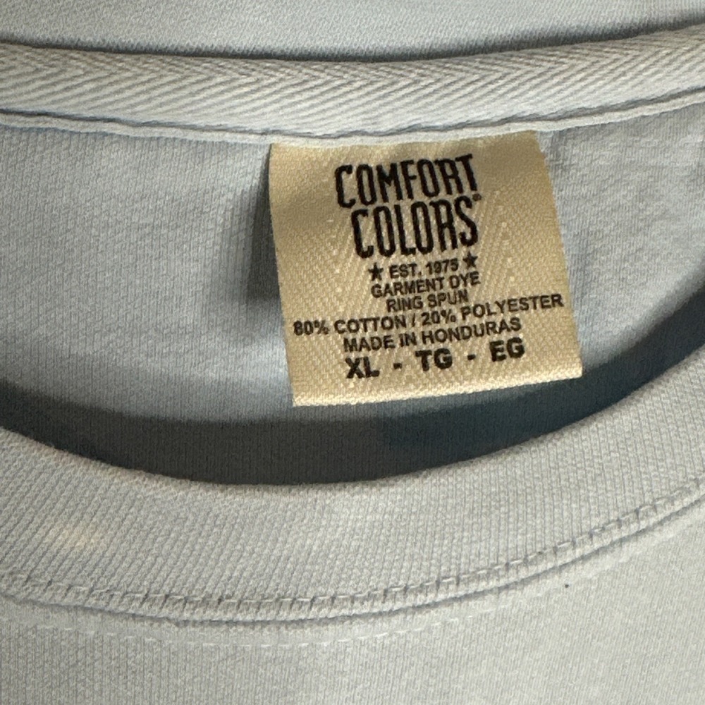Comfort Colors Tri Delta Sweatshirt Pastel Blue Greek Sorority XL - Picture 3 of 6